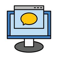 Pop Up Line Filled Icon Design vector