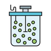 Aeration Line Filled Icon Design vector