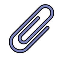 Paperclip Line Icon vector