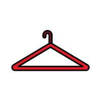 Clothes Hanger Line Filled Icon Design vector