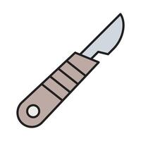 Scalpel Line Filled Icon Design vector