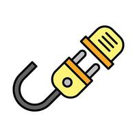 Plug Line Filled Icon Design vector