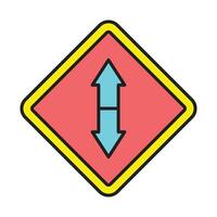 Up And Down Line Filled Icon Design vector