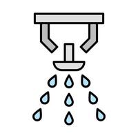 Sprinkler Line Filled Icon Design vector
