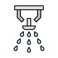 Sprinkler Line Filled Icon Design vector