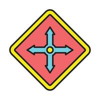 Move Selector Line Filled Icon Design vector