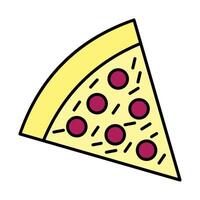 Pizza Line Filled Icon Design vector