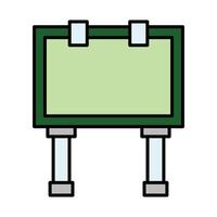 BillBoard Line Icon vector
