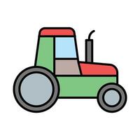 tractor línea lleno icono diseño vector