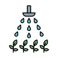 Water Spray Line Filled Icon Design vector