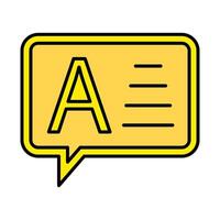 Answer Line Icon vector