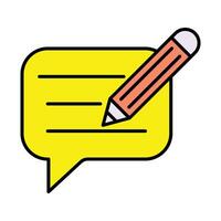 Blog Line Filled Icon Design vector