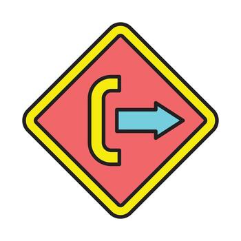 Log Out Line Filled Icon Design vector