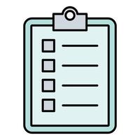 Requirements Line Filled Icon Design vector