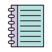 Notebook Line Icon vector