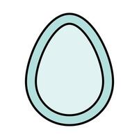 Egg Line Filled Icon Design vector