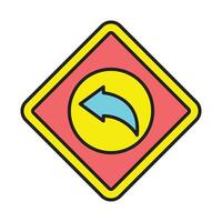 Reply Line Filled Icon Design vector