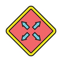 Maximize Line Filled Icon Design vector