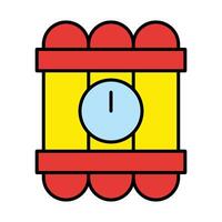 Dynamite Line Filled Icon Design vector