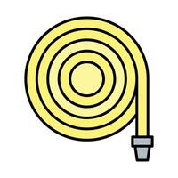 Fire Hose Line Filled Icon Design vector