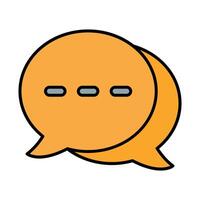Messages Line Icon vector