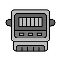 Electric Meter Line Filled Icon Design vector