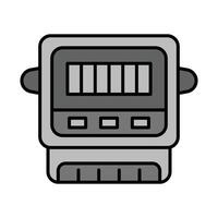 Electric Meter Line Filled Icon Design vector