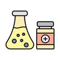 Pharmaceutical Line Filled Icon Design vector