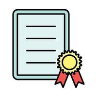 Qualifications Line Filled Icon Design vector