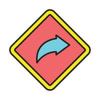 Share Line Filled Icon Design vector