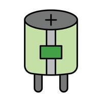 Capacitor Line Filled Icon Design vector
