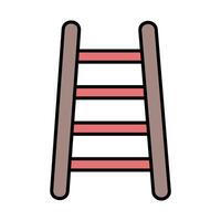Step Ladder Line Filled Icon Design vector