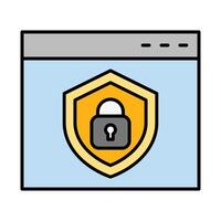 SSL Line Filled Icon Design vector