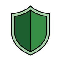 Shield Line Filled Icon Design vector