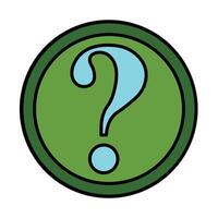 Question Line Icon vector