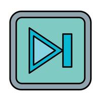 Skip Line Filled Icon Design vector