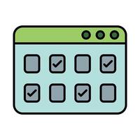 Multiple Choice Line Icon vector
