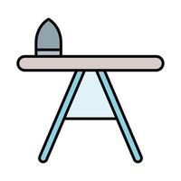 Iron Table Line Filled Icon Design vector
