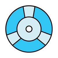 Cds Line Filled Icon Design vector