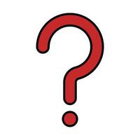 Question Sign Line Icon vector