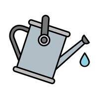Watering Can Line Filled Icon Design vector
