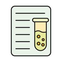 Report Line Filled Icon Design vector