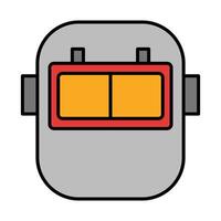 Welding Mask Line Filled Icon Design vector