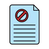 Resignation Line Filled Icon Design vector