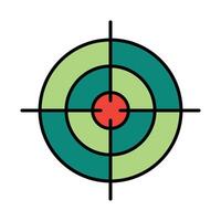 Target Line Icon vector