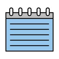 Notepad Line Icon vector