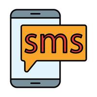 Sms Line Icon vector