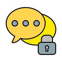 Private Line Icon vector