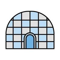 Igloo Line Icon vector