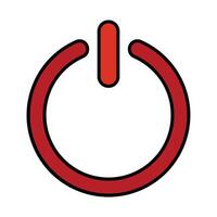 Power Line Filled Icon Design vector